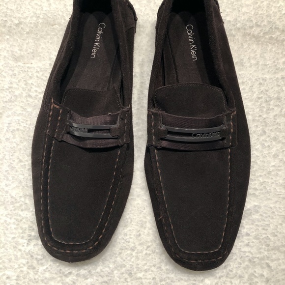 Calvin Klein Men's Miden Suede Brown Loafer 11M - Picture 2 of 8
